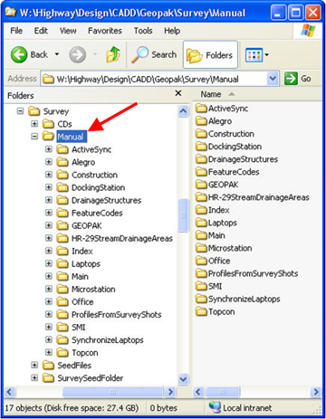 Windows Explorer showing the Manual folder highlighted.