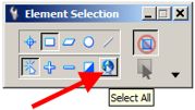 Element Selection palette displayed with the Select All tool highlighted.
