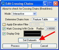 Set Search dialog showing dataset check‑boxes.