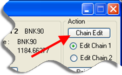 Edit Crossing Chains dialog with Chain Edit button highlighted.