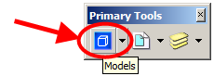 Primary Tools toolbar with the blue Models button highlighted.