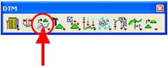 DTM toolbar with the Extract Graphics icon highlighted.