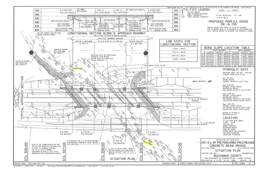 Sample plan sheet to be submitted to the DNR.