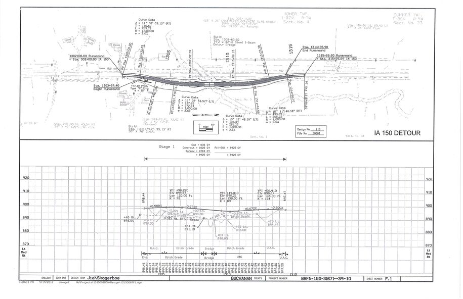 Sample plan sheet to be submitted to the DNR.