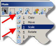 Scale tool icon highlighted.