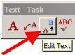 Edit Text tool icon highlighted.